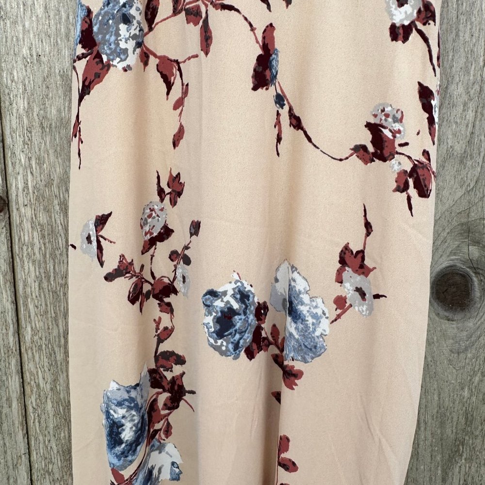 Lush Floral Sleeveless Maxi Dress Medium - Picture 3 of 5